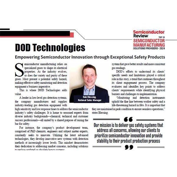 DOD Technologies Recognized As Top Manufacturer By Semiconductor Review